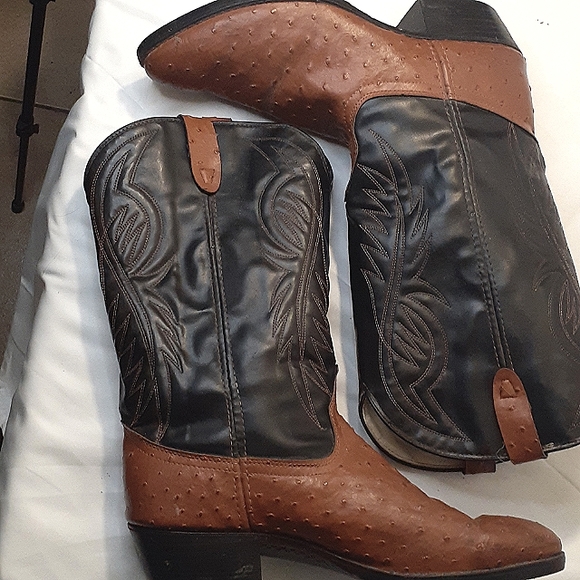 Texas Shoes Texas Brand Mens Made In Usa Cowboy Boots Blackbrown